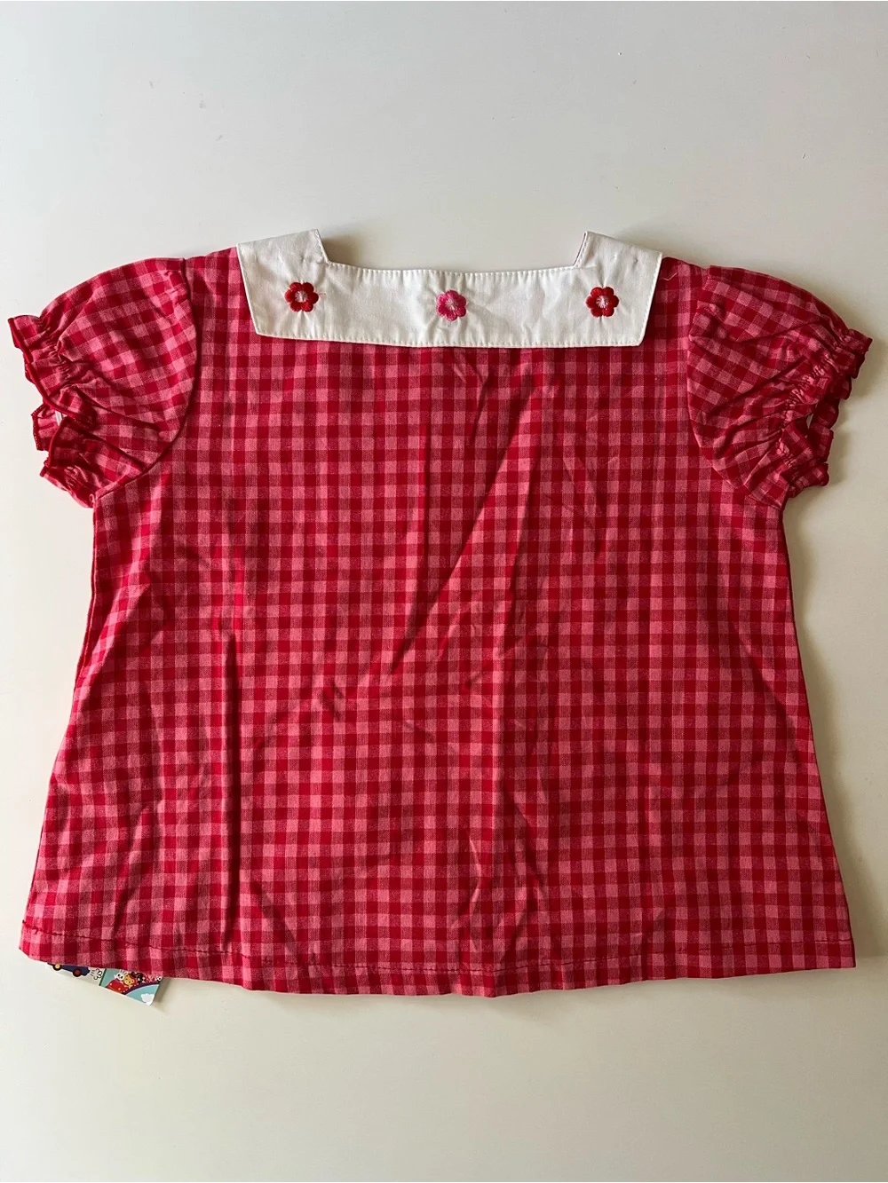NWT Chieco Saku Miki House Gingham Blouse 12-18M